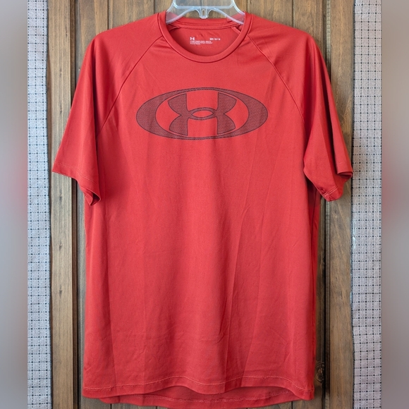 Men's (Med) Under Armour Red Tee - Picture 1 of 5